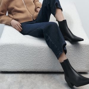 🆕️ Zara Leather Ankle Boots